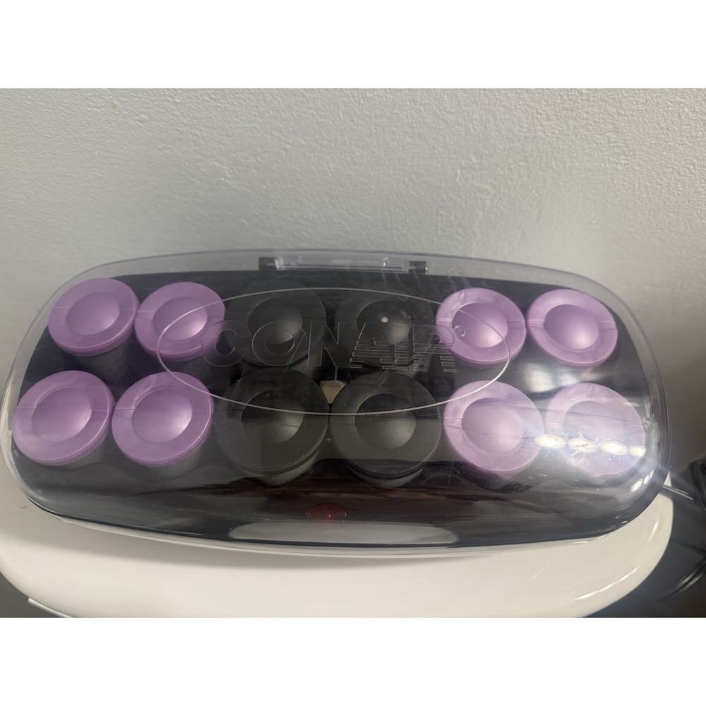 Conair 12-Roller Hairsetter Jumbo Hair Roller Model CHV14JT Missing Clips Tested